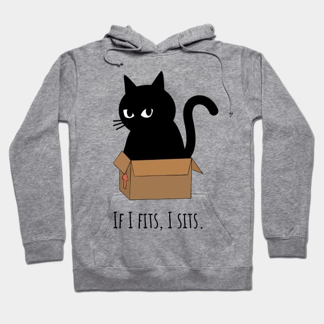 If I fits, I sits. Hoodie by Nevervand